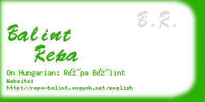 balint repa business card